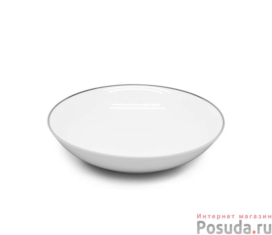 Тарелка столовая глубокая Attribute Rondo Platinum, D=20 см