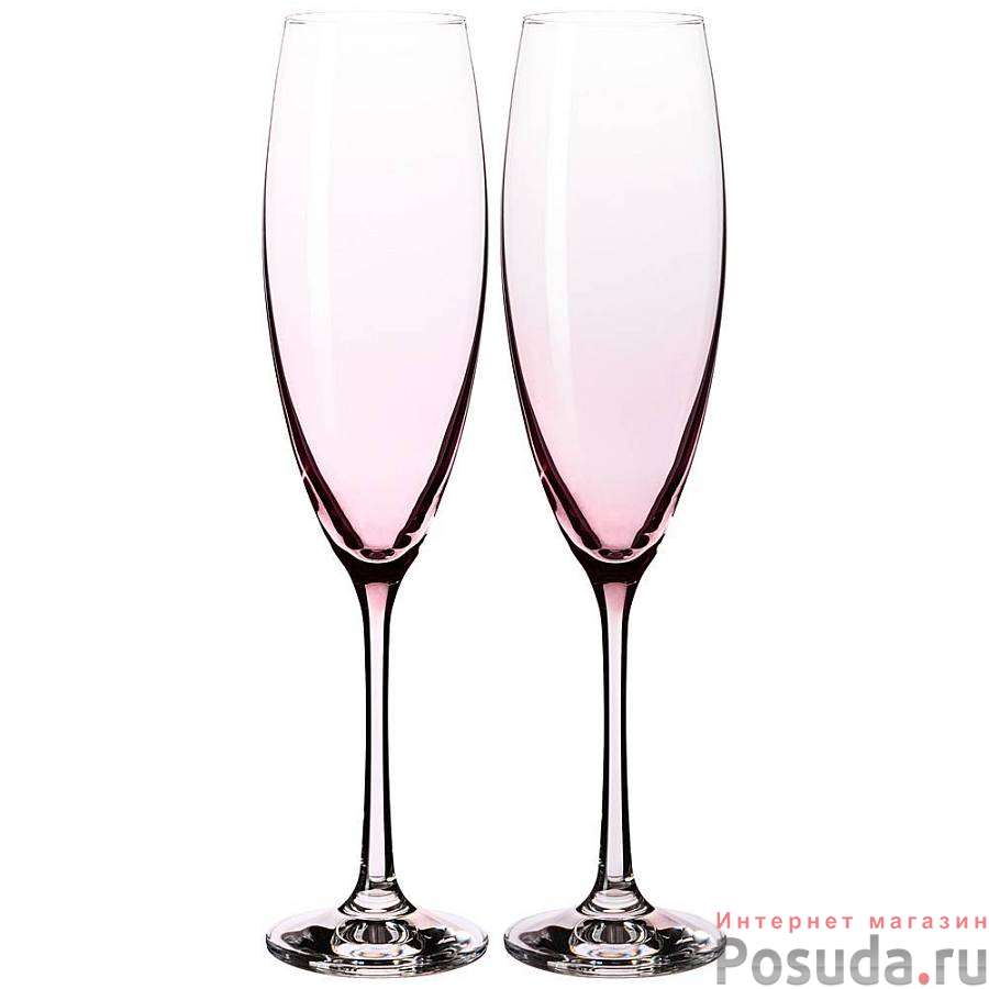 Набор бокалов для шампанского из 2шт Sophia rose 230