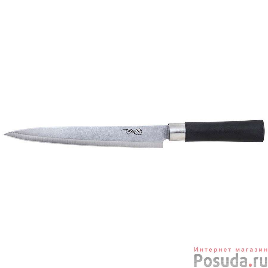 Нож с пластиковой рукояткой MAL-02P разделочный, 20 см