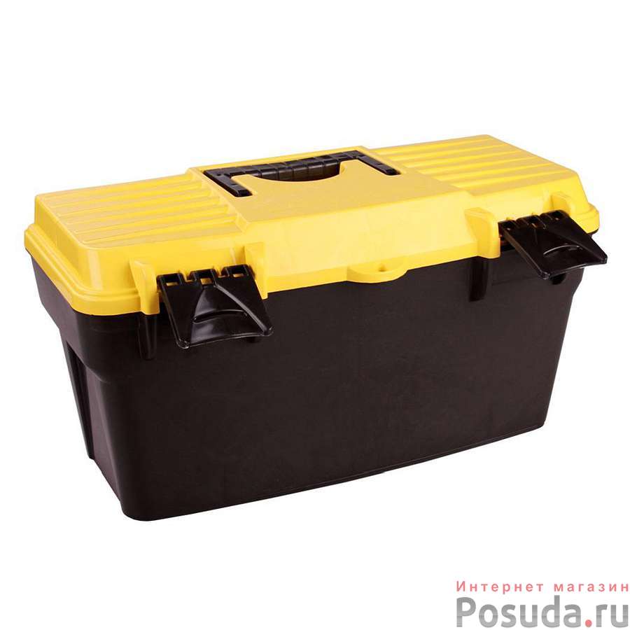 Ящик универсальный с крышкой для инструментов 415*210*210 (цвет в ассортименте)