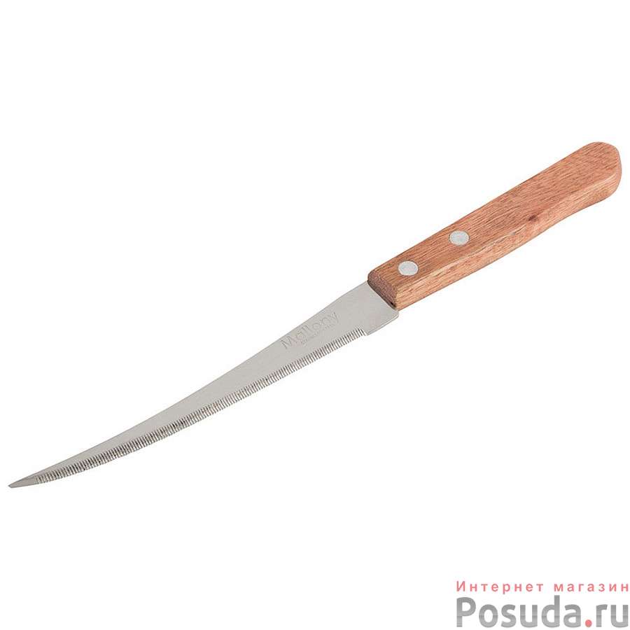 Нож с деревянной рукояткой ALBERO MAL-04AL филейный, 13 см