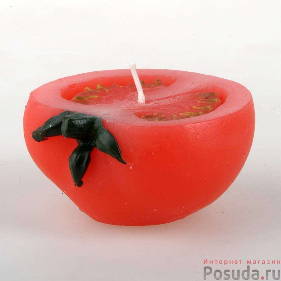 Свеча декоративная "помидор"
