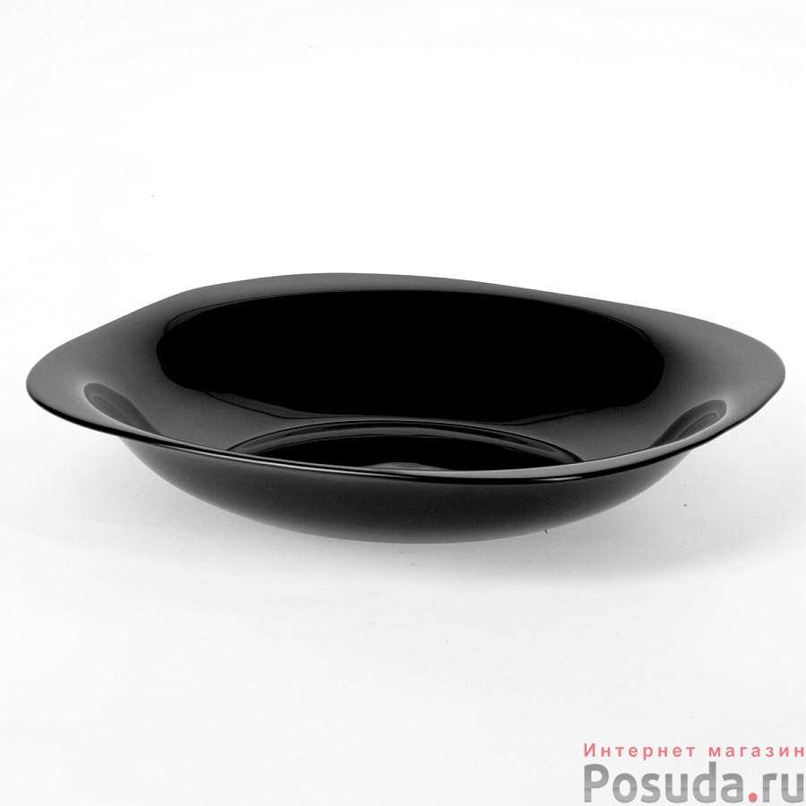 Тарелка суповая carine noir, диаметр 21 см