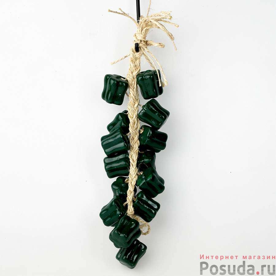 Декоративное украшение для кухни House & Holder "Перец болгарский", цвет: зеленый, 55 х 11,5 х 4,5 см