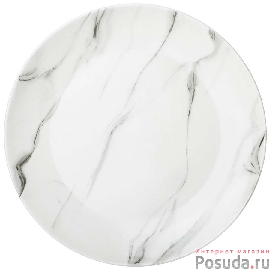 Тарелка обеденная lefard bianco marble 25,5см 