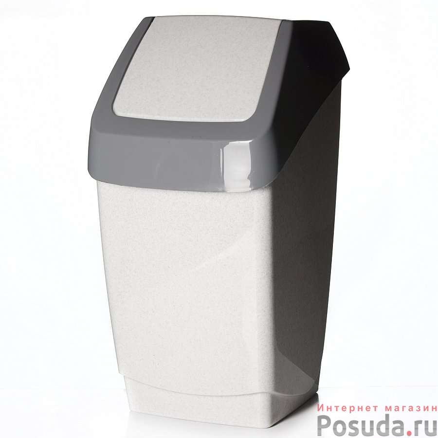 Контейнер для мусора ХАПС, объем 15 л (цвет "мраморный")