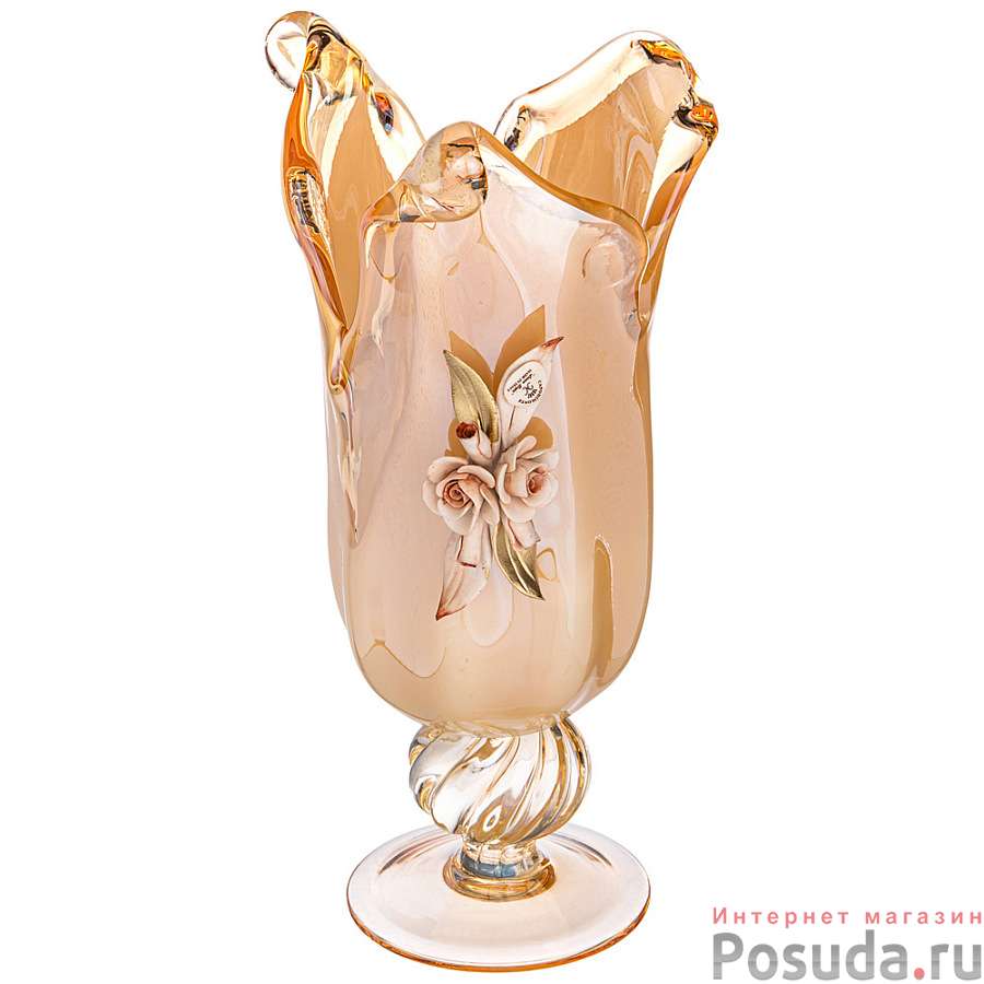 Ваза white cristal Honey tulipano высота 35см