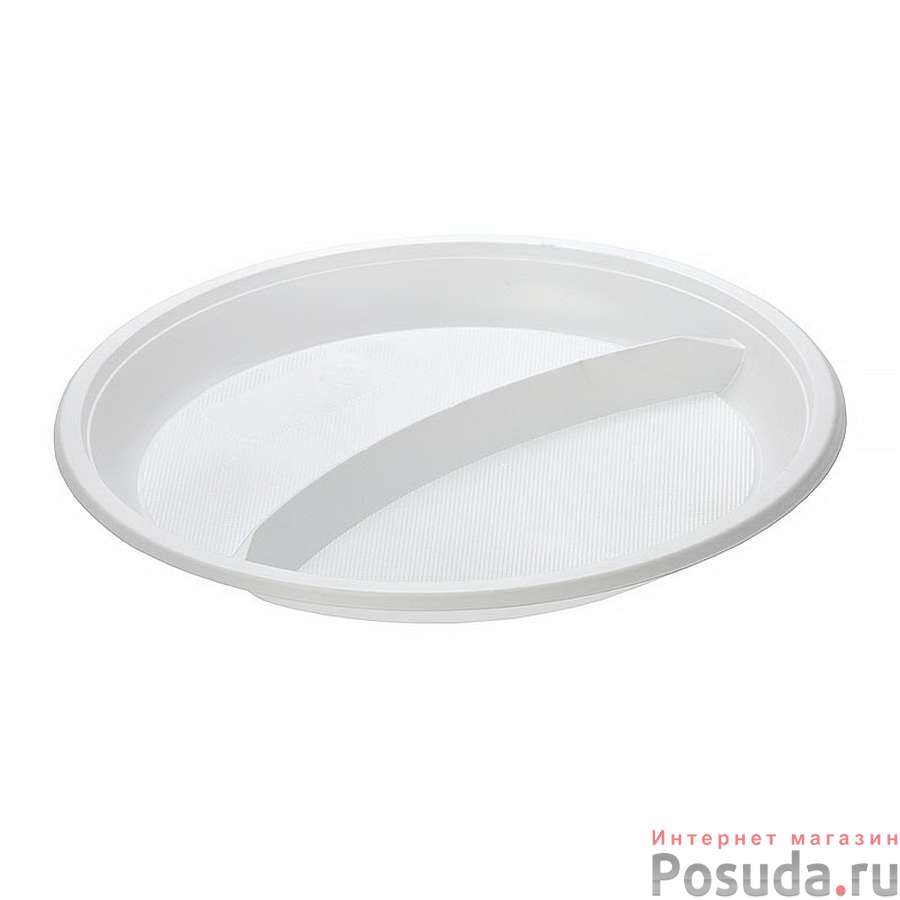 Набор тарелок 2-секц., d 210мм, бел., ПС (12 шт.)