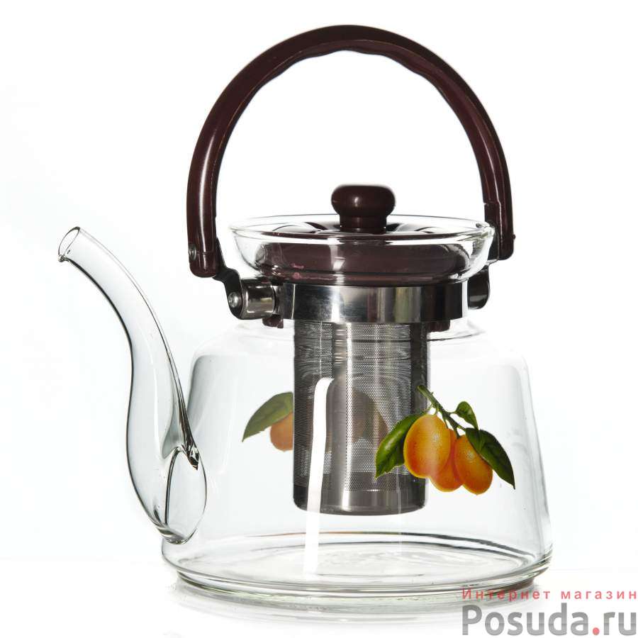 Заварочный чайник 1400 мл.с фильтром жаропрочное стекло