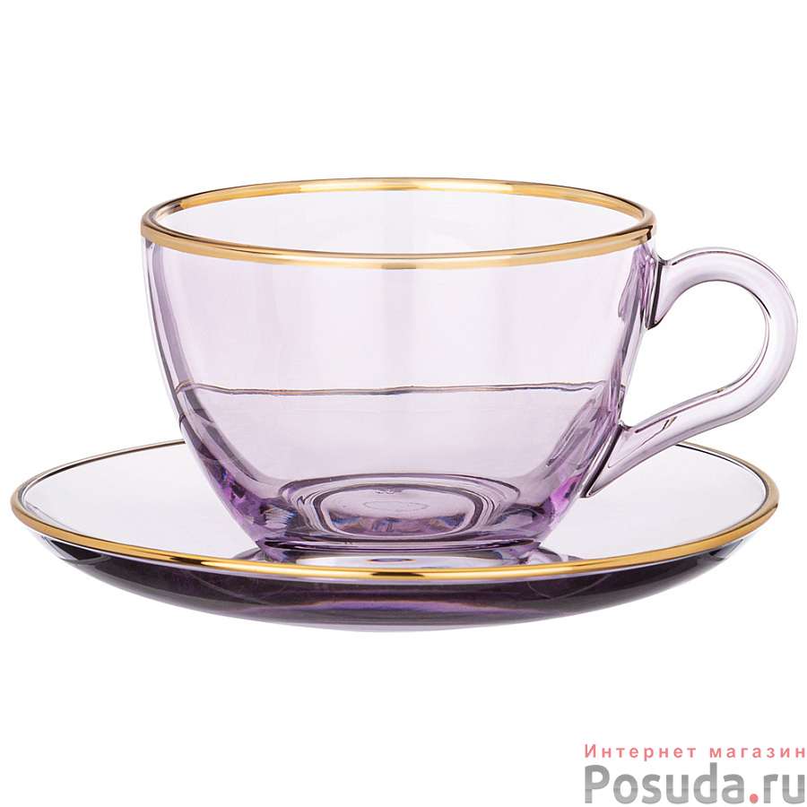 Набор из 2 чайных пар Romantic purple 240мл