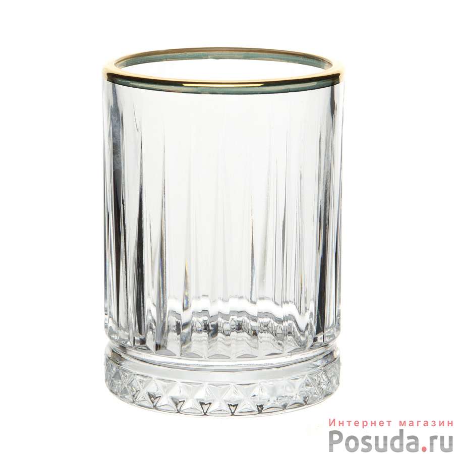 Набор стаканов ELYSIA (золотая кайма) 110 мл 6 шт