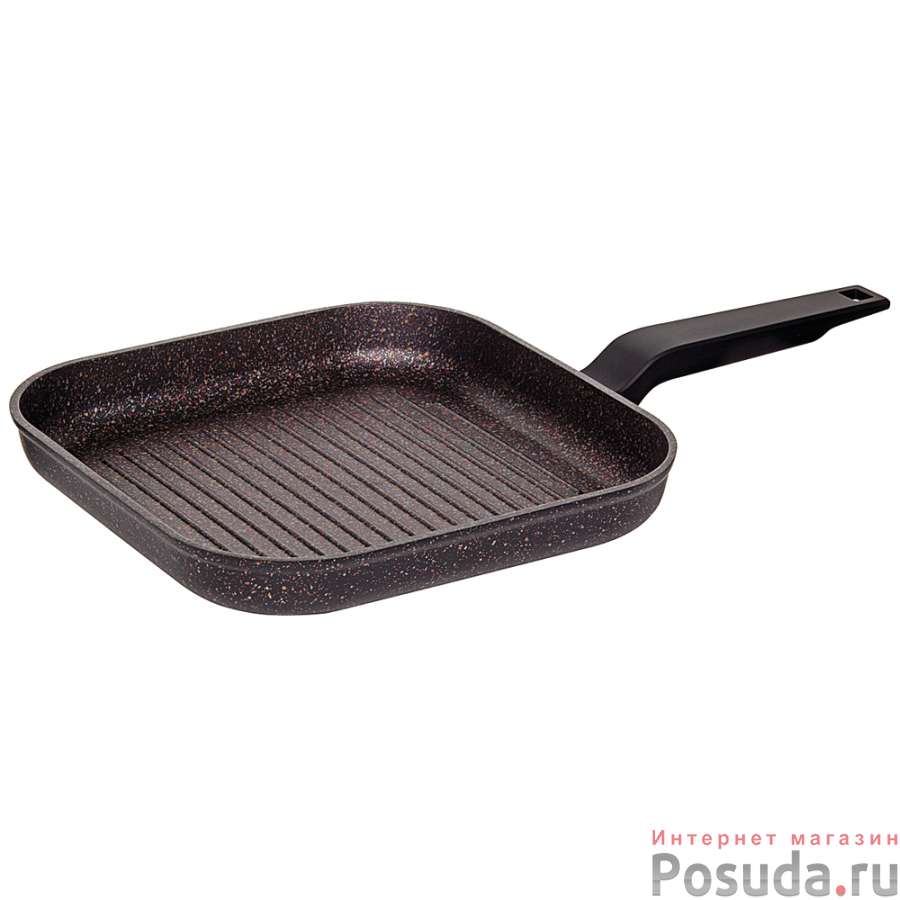 Сковорода-гриль с антипригарным покрытием, 26х26 см, NADOBA, серия KOSTA