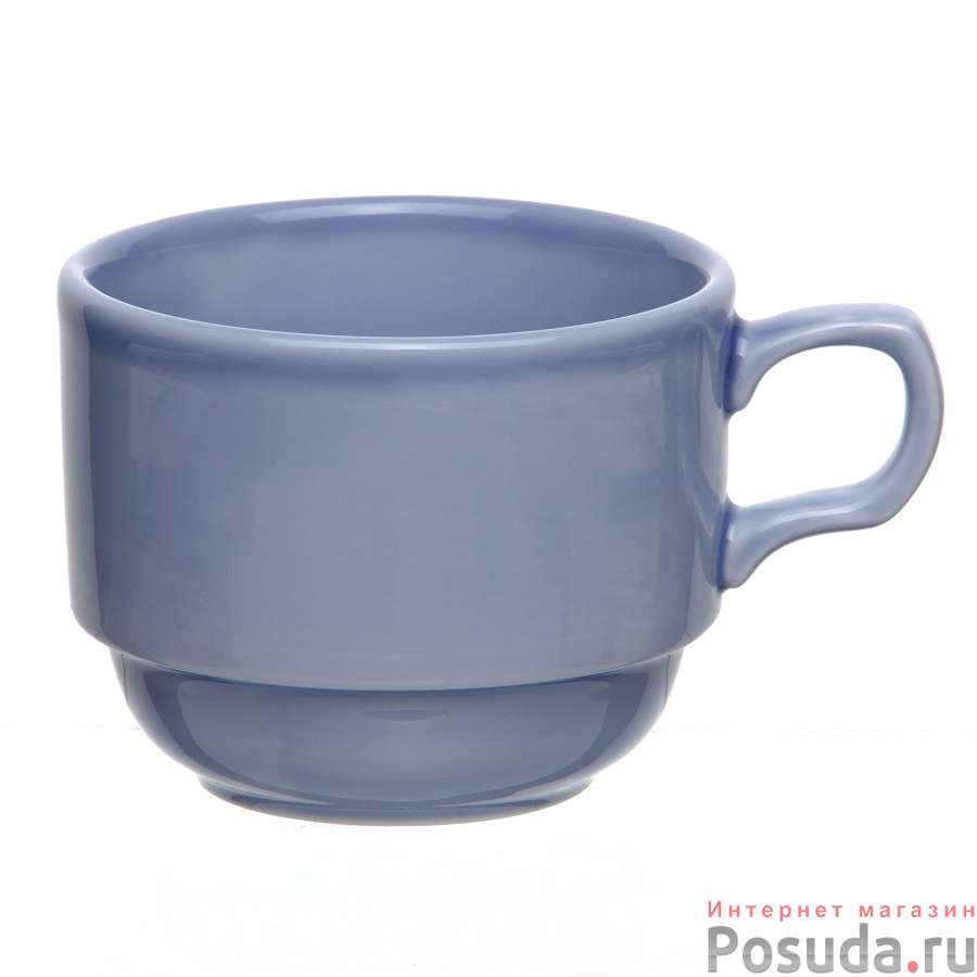 Чашка чайная ф.Браво емк.200 см3 Акварель (васильковый) 1 сорт