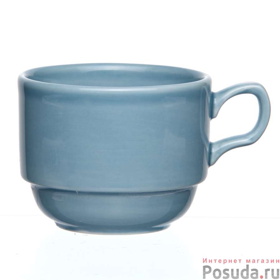 Чашка чайная ф.Браво емк.200 см3 Акварель (голубой) 1 сорт