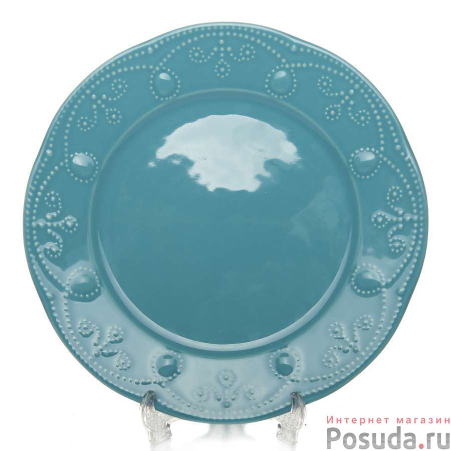 Тарелка Fulya 22 см бирюзовая
