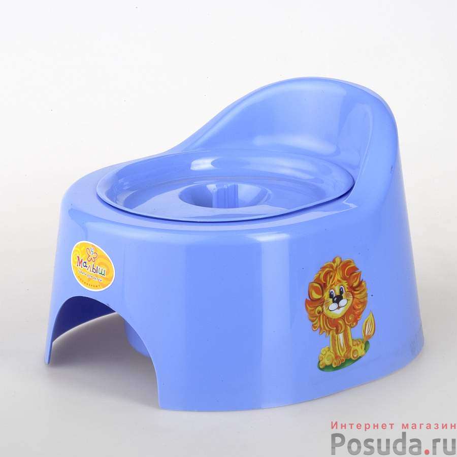 Горшок детский туалетный с крышкой (цвет в ассортименте)