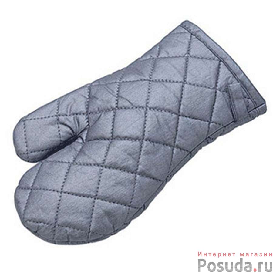 Прихватка-рукавица; текстиль; H=1,L=30,B=17см; серый