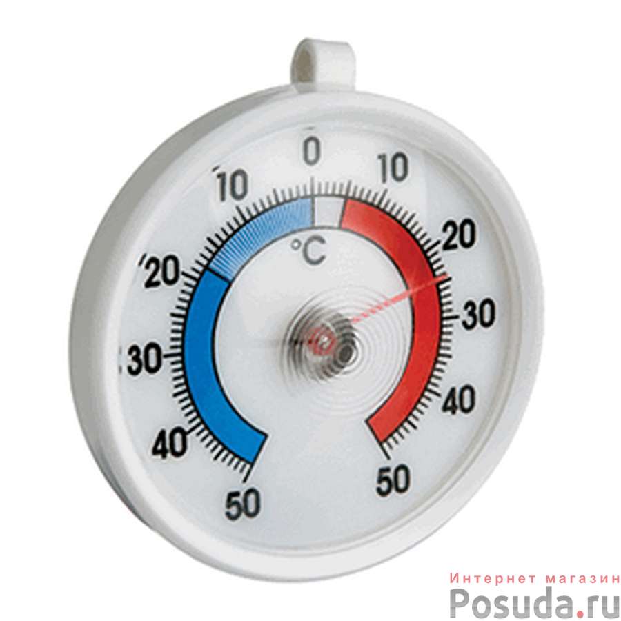 Термометр д/холодильника (-50+50С); пластик; D=7,H=1.5см; белый