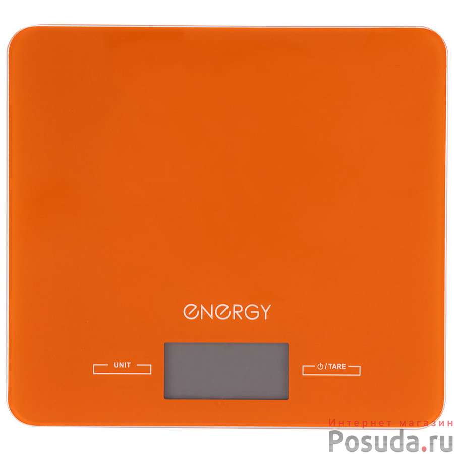 Весы кухонные электронные ENERGY EN-432 оранжевые