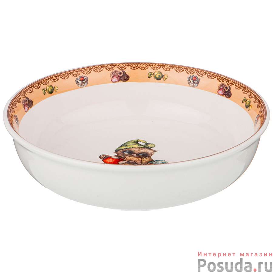 Салатник - тарелка суповая Совушки 18см 