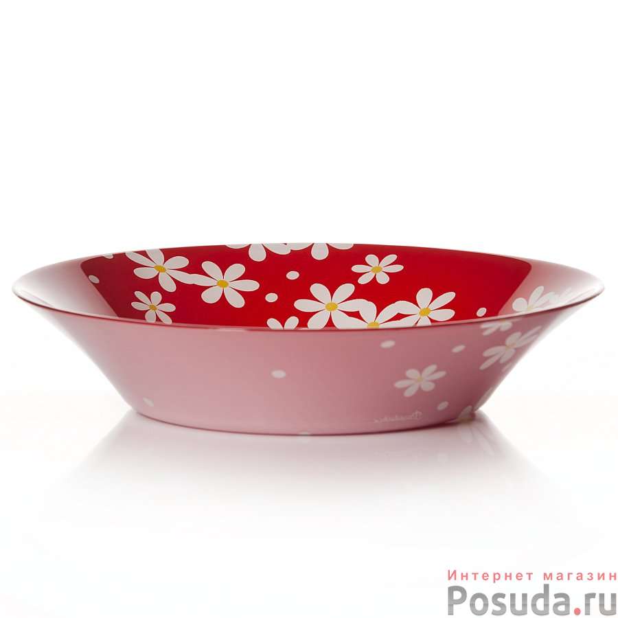 Тарелка столовая глубокая Pasabahce Red Garden, D=22 см