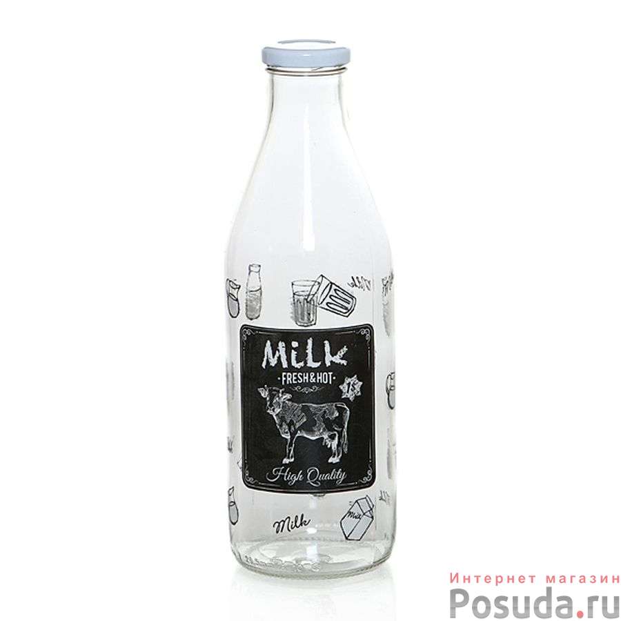 Бутылка для молока "ЛАТТЕРИЯ" 1000 мл.