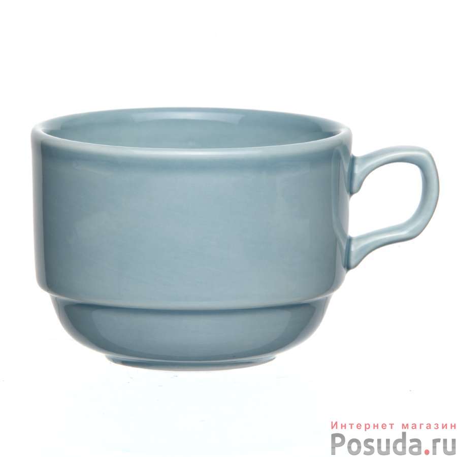 Набор чашек чайных ф.Браво емк.250 см3 Акварель (голубой) - 2шт