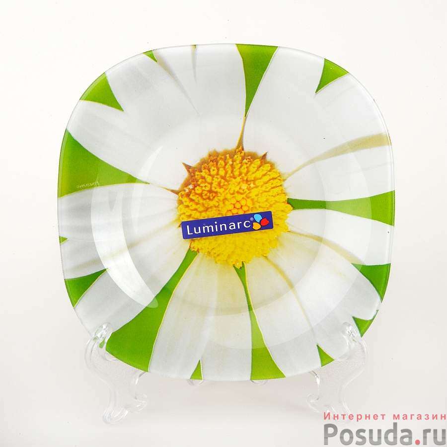 Тарелка закусочная (десертная) Luminarc Carine Paquerette Green, D=20 см