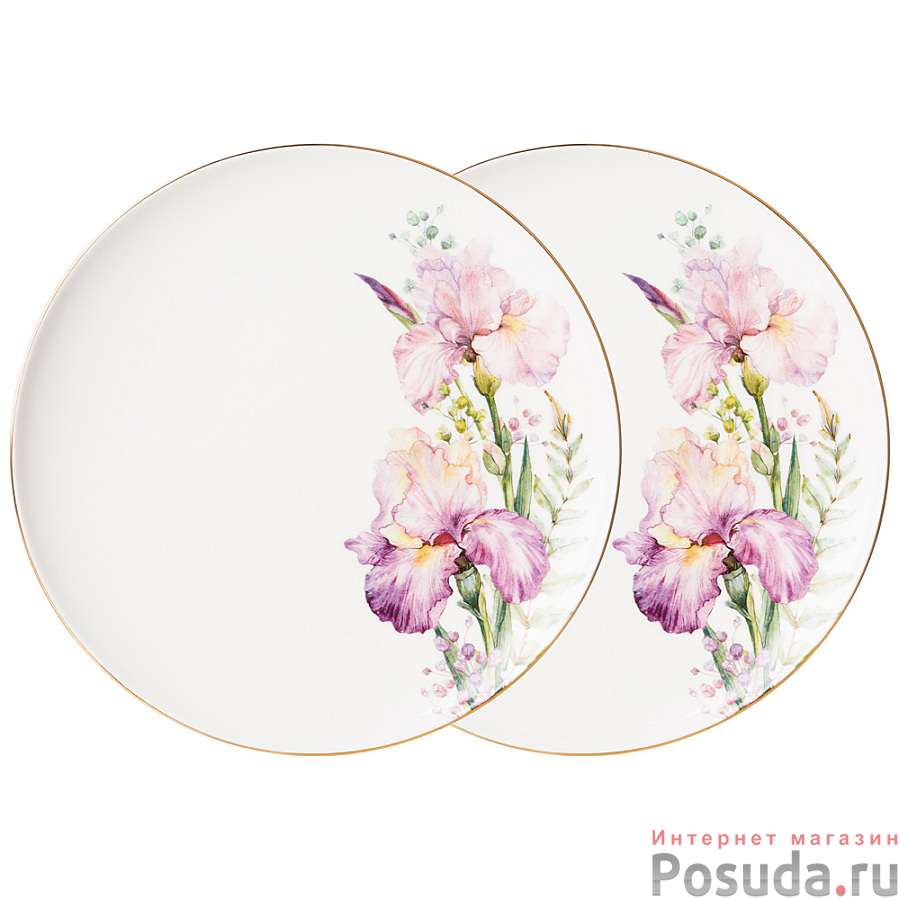 Набор тарелок обеденных lefard Irises 2 шт. 25,5 см 