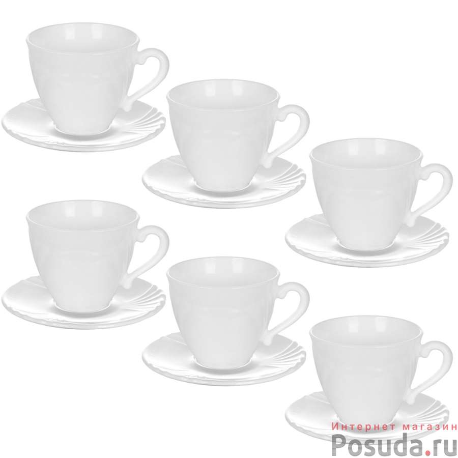 Чайный набор на 6 персон Luminarc Cadix, 220 мл