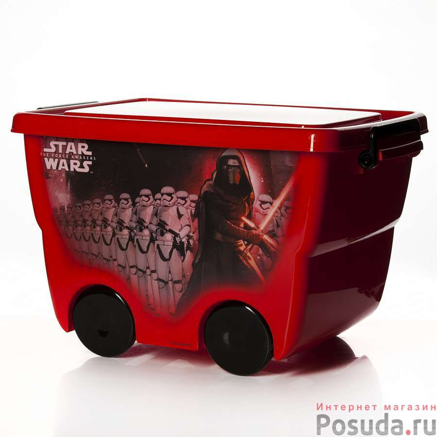 Ящик для игрушек Звездные воины, 46 х 33 х 29 см (красный)