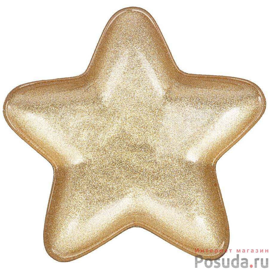 Блюдо Star gold shiny 17х17 см без упаковки 