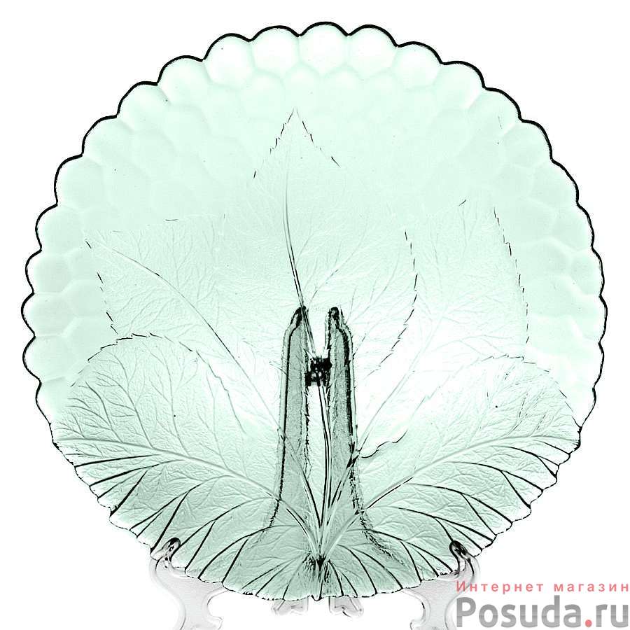Тарелка столовая мелкая Pasabahce Sultana Green, D=24 см