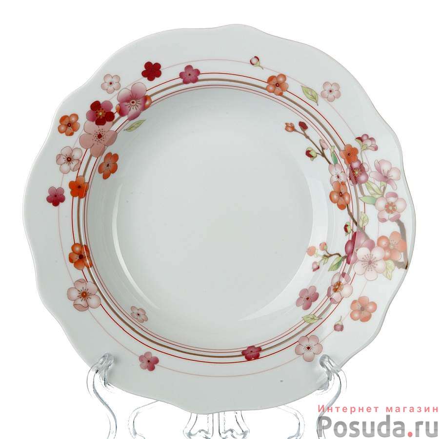 Тарелка столовая глубокая Domenik Blossom, D=24 см