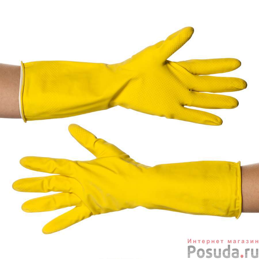 Перчатки резиновые (M)