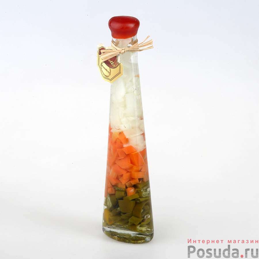 Бутыль декоративная с консервированными овощами vob2