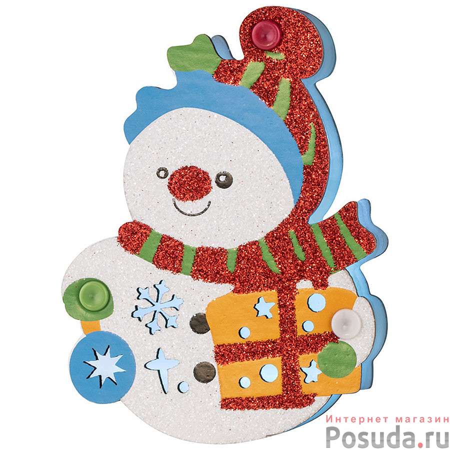 Панно световое «Снеговик с подарком» SYJFBZ-4023018