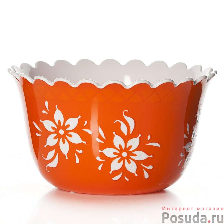 Салатник "Премьера", объем 1 л (оранжевый)