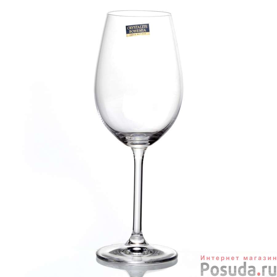 Набор бокалов для вина 6 шт Crystalite Bohemia "Gastro", 350 мл
