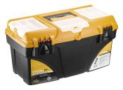 Ящик для инструментов ТИТАН 21' (с коробками)  Желтый с черным
