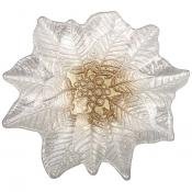 Блюдо Poinsettia white gold 27х26 см без упаковки 