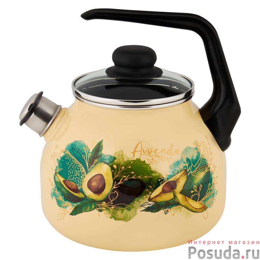 Чайник 3,0л с рисунком Avocado TM Appetite, С2717.3П*123
