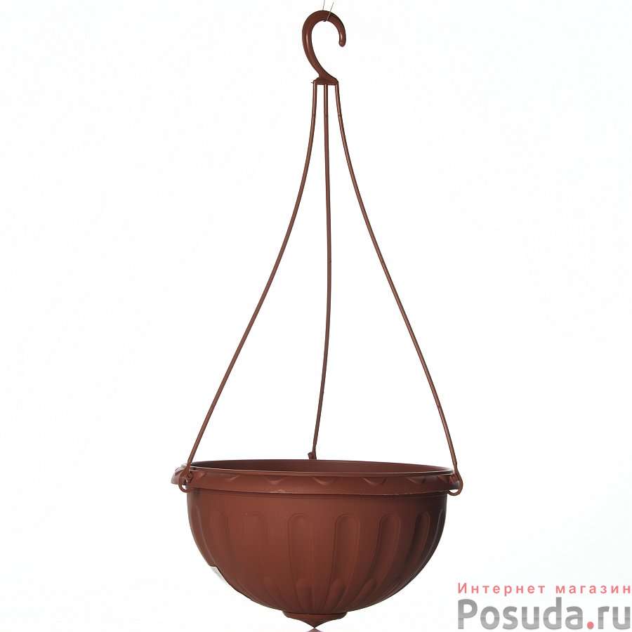 Горшок - кашпо подвесной "Джулия", объем 8 л (коричневый)