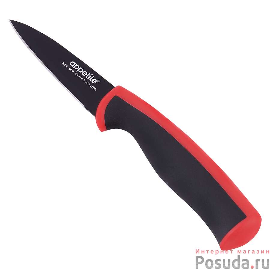 Нож Эффект для овощей 9см красный ТМ Appetite, FLT-002B-6R