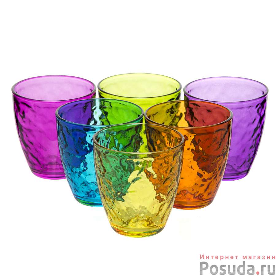 Набор цветных стаканов 6 шт. СЭНД-КАЗАНОВА