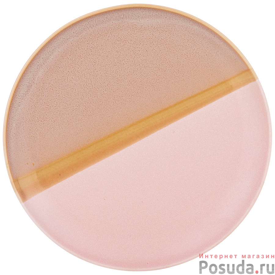 Тарелка закусочная bronco Sunset 21 см розовая 