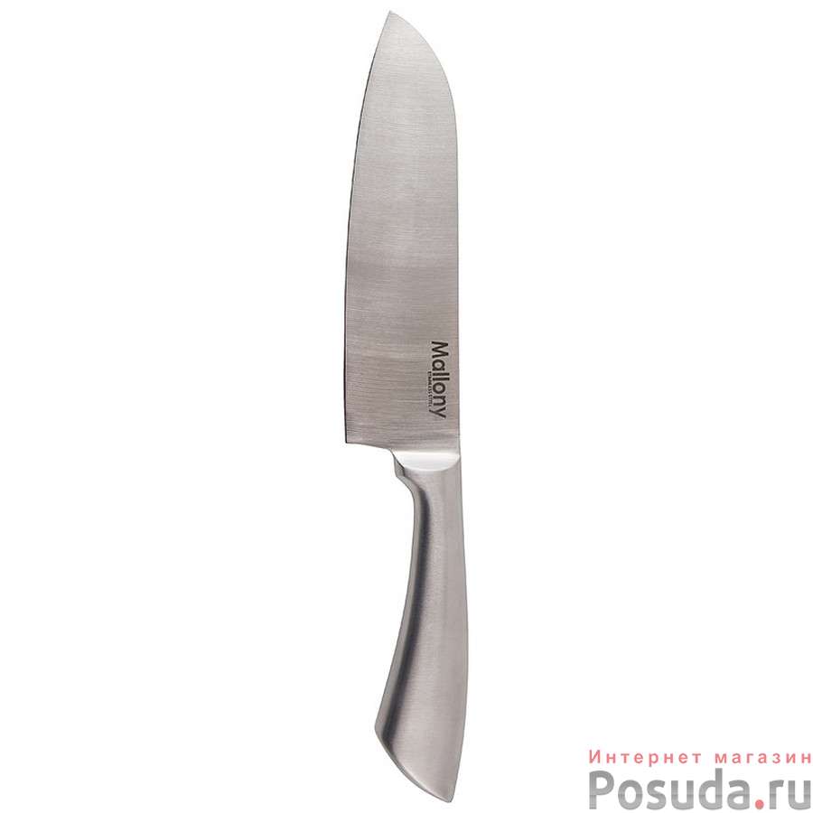 Нож цельнометаллический MAESTRO MAL-01M сантоку, 17 см