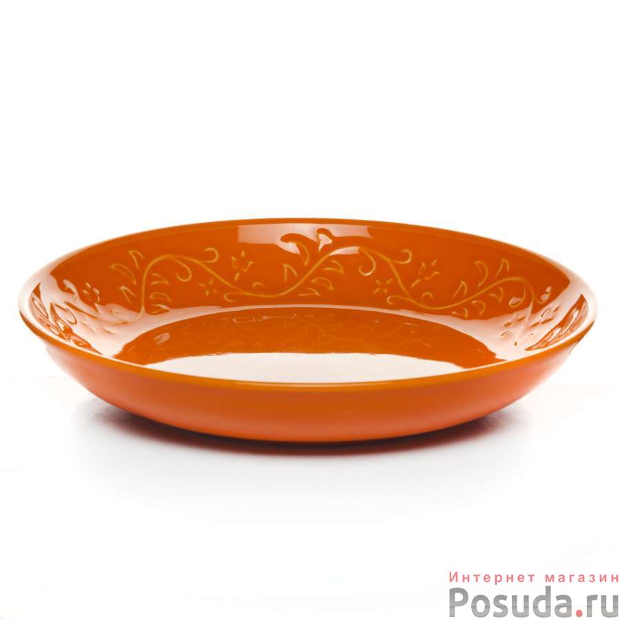 Глубокая тарелка IVY 22 см оранжевая