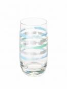 Столовый набор Аммонит + стаканы тюркуаз-уайт 16 пр