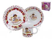 Набор детской посуды Polystar "Даша-путешественница", 3 предмета